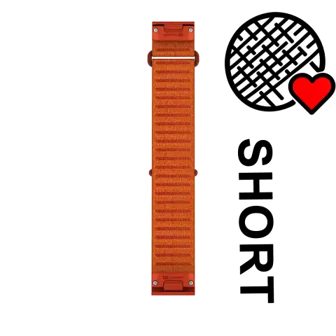 Garmin QuickFit 22 mm óraszíj – ComfortFit szövet – őszi narancs, rövid