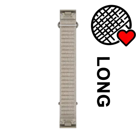 Garmin QuickFit 20 mm óraszíj – ComfortFit szövet – franciaszürke, hosszabb