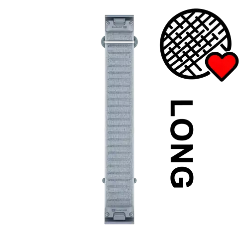 Garmin QuickFit 20 mm óraszíj – ComfortFit szövet – tengerparti kék, hosszabb