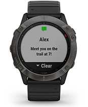 fēnix 6X Pro & Sapphire with smart notifications screen