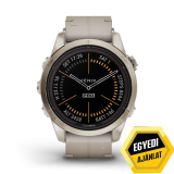 Garmin Fénix 7s PRO Solar Sapphire Titanium Soft Gold Bőr szíjjal (Exclusive)