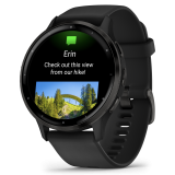 Garmin Venu® 3 Slate / Black bőr és szilikon szíjjal (bemutató óra)