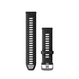 Garmin Quick Release 22mm Black/Powder Grey színű szilikon óraszíj