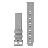 Garmin Quick Release 20mm szilikon púderszürke óraszíj ezüst csattal