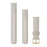 Garmin Quick Release 18mm Light Sand szilikon óraszíj, Light Gold csattal