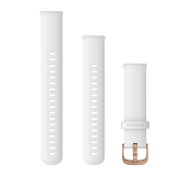 Garmin Quick Release 18mm Rose Gold, Fehér szilikon óraszíj