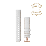 Garmin Quick Release 18mm Fehér bőr óraszíj Rose-Gold csattal