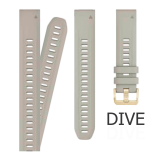 Garmin QuickFit 20mm Light Sand szilikon  (Dive)