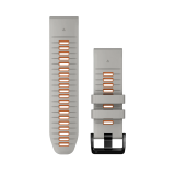 Garmin QuickFit 26mm Fog Grey/Ember Orange szilikon óraszíj