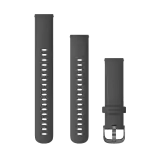 Garmin Quick Release 18mm  kavicsszürke színű szilikon óraszíj, palaszürke színű csattal