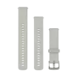Garmin Quick Release 18mm  zsályaszürke színű szilikon óraszíj, ezüst színű csattal