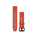 Garmin QuickFit 20mm Flame Red/Graphite szilikon óraszíj