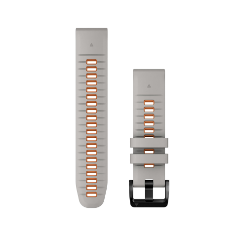 Garmin QuickFit 22mm szilikon Fog Gray/Ember Orange óraszíj