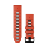 Garmin QuickFit® 26mm Flame Red/Graphite betéttel szilikon óraszíj