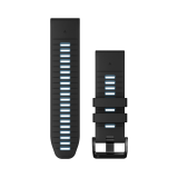 Garmin QuickFit® 26mm Black/Cirrus Blue betéttel szilikon óraszíj