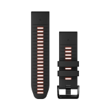 Garmin QuickFit® 26mm Black/Flame Red betéttel szilikon óraszíj