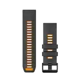 Garmin QuickFit® 26mm Graphite/ Spark Orange betéttel szilikon óraszíj