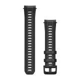 22 mm Watch Bands (Instinct® E – 45 mm) Black Silicone Silicone