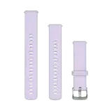 Garmin Quick Release 18mm  világoslila színű szilikon óraszíj, ezüst színű csattal