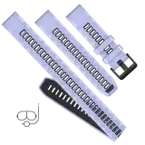 Garmin QuickFit® 22 mm Áfonyakék szilikon búvár óraszíj készlet (3 részes)