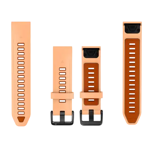 Garmin QuickFit 20mm óraszíj - kagylórózsaszín/ősznarancs, szilikon
010-14506-03