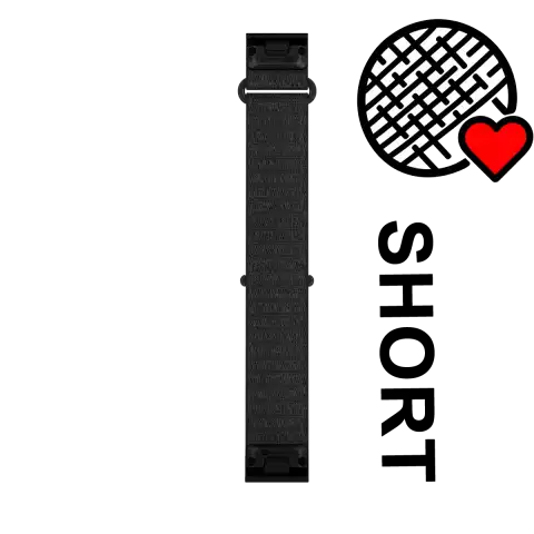Garmin QuickFit 20 mm óraszíj – ComfortFit szövet – fekete, rövidebb