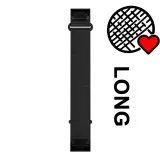 Garmin QuickFit 20 mm óraszíj – ComfortFit szövet – fekete, hosszabb