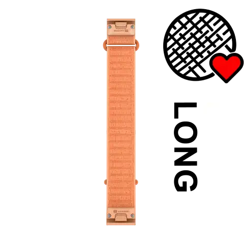Garmin QuickFit 20 mm óraszíj – ComfortFit szövet – kagylórózsaszín, hosszabb