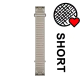 Garmin QuickFit 20 mm óraszíj – ComfortFit szövet – franciaszürke, rövidebb