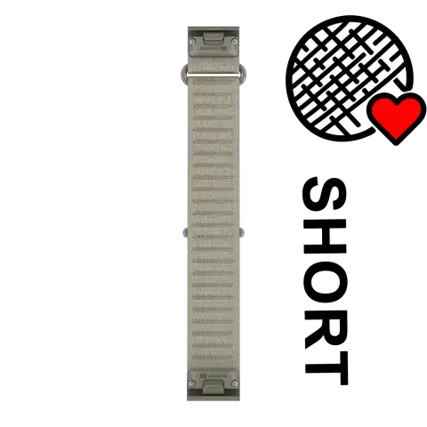 Garmin QuickFit 20 mm óraszíj – ComfortFit szövet – olívásszürke, rövidebb