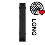 Garmin QuickFit 22 mm óraszíj – ComfortFit szövet – fekete, hosszabb