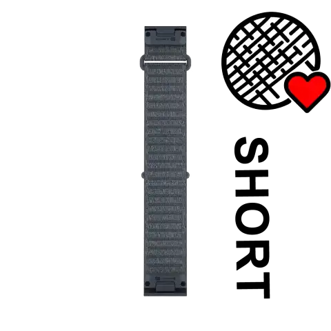 Garmin QuickFit 22 mm óraszíj – ComfortFit szövet – gránitkék, rövid