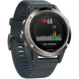 Garmin Fenix 5 Silver Granit-Blue óraszíjjal