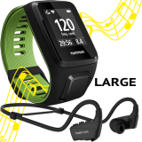 TomTom Runner 3 Music Large Green + Headset