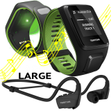 TomTom Runner 3 CARDIO Music Headset Green Large