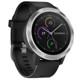 GARMIN vívoactive 3 Acél óra fekete szíjjal