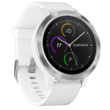 GARMIN vívoactive 3 Acél óra, fehér szíjjal