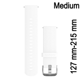 Quick Release 20mm szilikon Fehér acélcsattos óraszíj