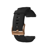 SUUNTO 24MM ATHLETIC 4 SZILIKON ÓRASZÍJ Fekete Copper M méret
