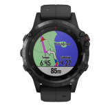Garmin Fenix 5 PLUS Sapphire Black Black szíjjal