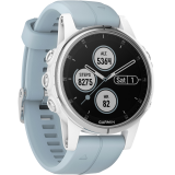 Garmin Fenix 5S PLUS White, világoskék szíjjal