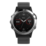 Garmin Fenix 5 Silver Black óraszíjjal