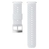 SUUNTO 24MM ATHLETIC 3 SILICONE STRAP White Steel Size M