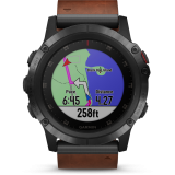 Garmin Fenix 5X PLUS Sapphire, bőr szíjjal