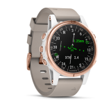 GARMIN D2 Delta S Sapphire White Rosegold, fehér óraszíjjal