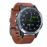 GARMIN D2 Delta Sapphire fekete barna bőr óraszíjjal