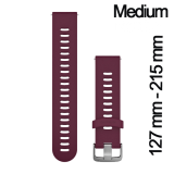 Quick Release 20mm szilikon BERRY óraszíj acél csattos