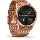 Garmin Vívomove LUXE 18K Rose Gold Milánói fém óraszíjjal