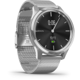 Garmin Vívomove LUXE Silver Milánói fém óraszíjjal