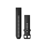 QuickFit 20mm fekete szilikon óraszíj